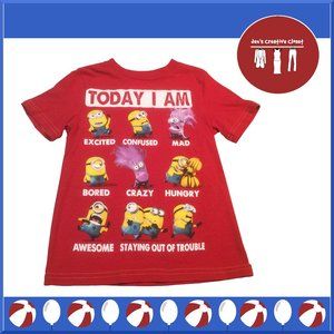 Boys Despicable Me Red Short Sleeve Tee